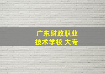 广东财政职业技术学校 大专